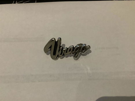 Pin Yamaha Virago chroom 5cm, - 0