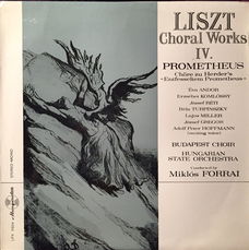 LP - Liszt ‎– Choral Works IV. - Prometheus