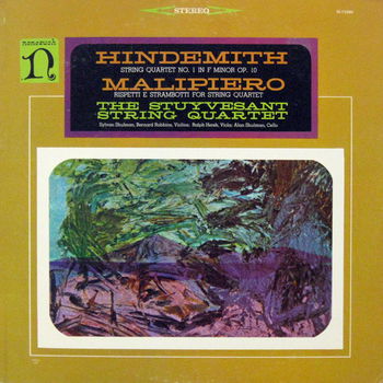 LP - Hindemith * Malipiero - The Stuyvesant String Quartet - 0