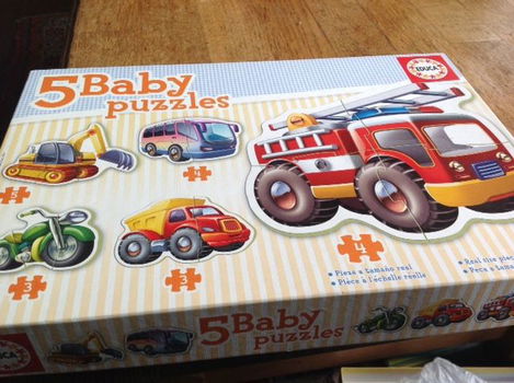 Kinderpuzzels, houten puzzels met of zonder knopjes - 1