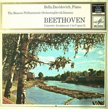 LP - Beethoven - Pianoconcerto Nr.1 - Bella Davidovich - 0