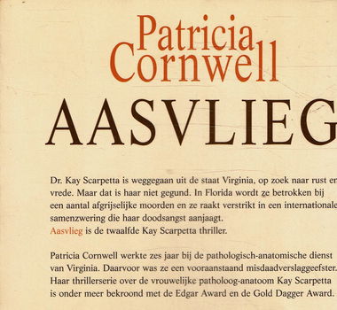 Patricia Cornwell = Aasvlieg - Kay Scarpetta thriller - 1