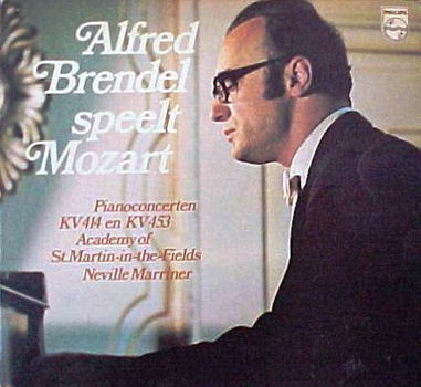 LP - Alfred Brendel speelt mozart - KV414 en KV453 - Academy, Neville Marriner - 0