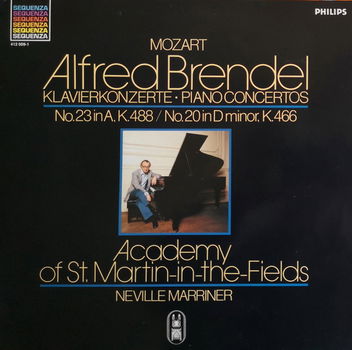 LP - Mozart - Klavierkonzerte No.23, No. 20 - Alfred Brendel, klavier - 0