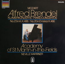 LP - Mozart - Klavierkonzerte No.23, No. 20 - Alfred Brendel, klavier