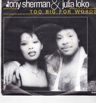 Single Tony Sherman & Julia Loko - Too big for words - 0