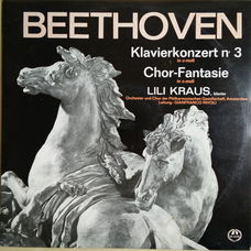 LP - Beethoven - Pianoconcert nr.3-Chorfantasie - Lilie Kraus, piano