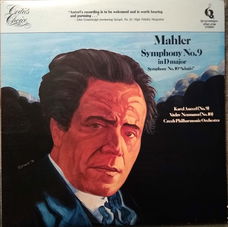 LP - Mahler - Symphony No.9 - Czech Philharmonic Orchestra - Vaclav Neumann