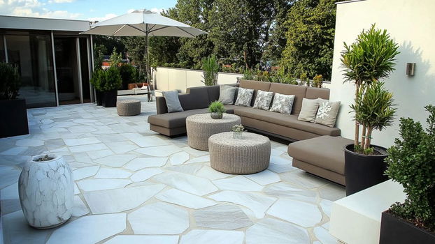 flagstone Brasil White 1,5-3 cm dik € 37,95 p/m2 - 1