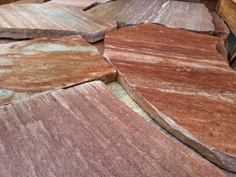 flagstone Brasil Rosso 1,5-3 cm dik € 37,95 p/m2 - 5