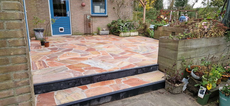 flagstone Brasil Rosso 1,5-3 cm dik € 37,95 p/m2 - 7