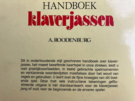 Handboek klaverjassen - A. Roodenburg - 1