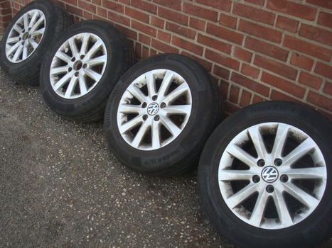 15 Inch Originele VW Scirocco Velgen Caddy Golf 5 6 7 Touran - 1