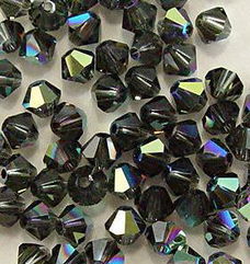 Swarovski 5301 Morion AB 4mm zakje van 48 Stuk