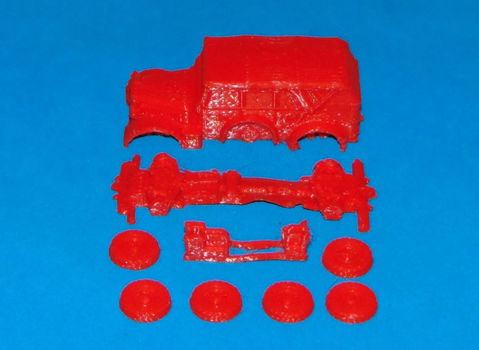 Duitse Horch 901 terreinwagen - 3D-print in diverse schalen - 2