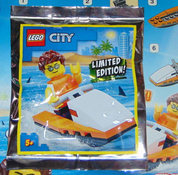 Lego City Max Mikro met jetski - 0