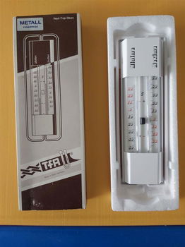 Metalen minima maxima thermometer voor buiten - 0