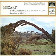 LP - Mozart - Hornconcertos - Bolshoi Theatre Orchestra, Khaikin - 0