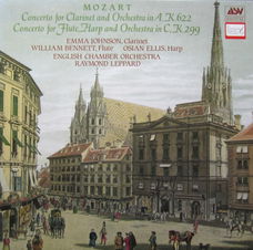 LP - Mozart - Emma Johnson, clarinet, William Bennet, flute, Osian Ellis, harp