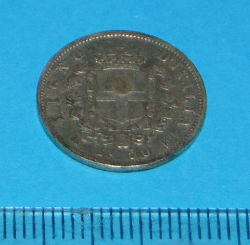 Italië - 50 centesimi 1863 - zilver - 0