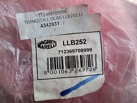 Renault Twingo I Achterlicht Lampglas Magneti Marelli LLB252 712369708999 Links - 2