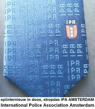 splinternieuwe stropdas IPA INTERNATIONAL POLICE ASSOCIATION AMSTERDAM - 0