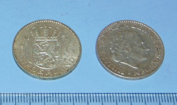 Nederland - 1 gulden 1957 - zilver - 0