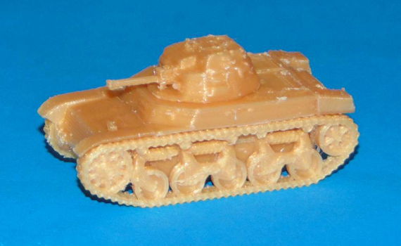 Franse AMC 35 tank - 3D-print in diverse schalen - 0