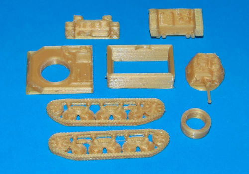 Franse AMC 35 tank - 3D-print in diverse schalen - 2