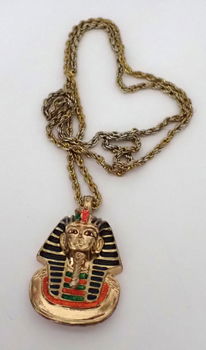 Aparte ketting met hoofd van Tut Ankh Amon - 2