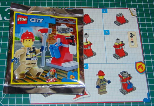 Lego City brandweerman Bob met uiteusting - 0