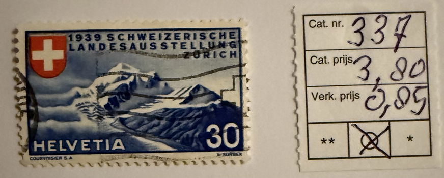 1939 Zwitserse tentoonstelling. - 0