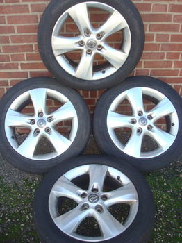 17'' inch Originele Opel Velgen en Banden Steek 5x115 - 3