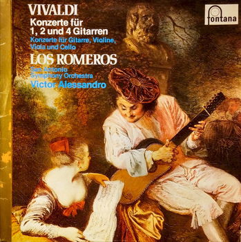 LP - Vivaldi - Konzert für 1.2 und 4 Gitarren - Los Romeros - 0