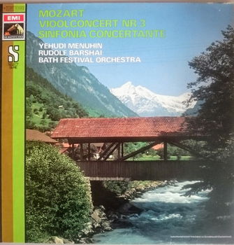 LP - Mozart - Vioolconcert NR.3 - Yehudi Menuhin - 0