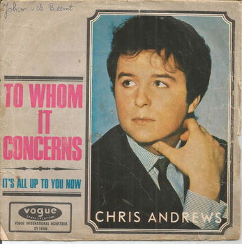 Chris Andrews – To Whom It Concerns (1966) - 0