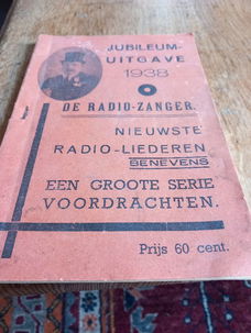 De radio zanger, jubileumuitgave 1938