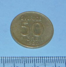 Zweden - 50 öre 1958 - zilver