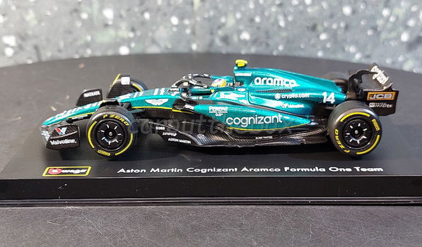 Aston Martin AMR23 #14 Alonso 2023 1:43 Bburago B127 - 0