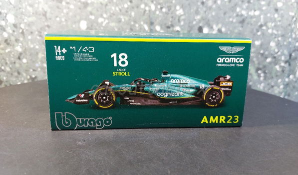 Aston Martin AMR23 #18 Stroll 2023 1:43 Bburago B128 - 3