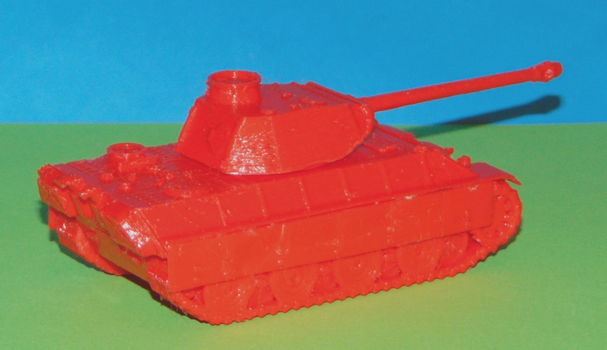 Duitse Panther tank - 3D-print in diverse schalen - 1