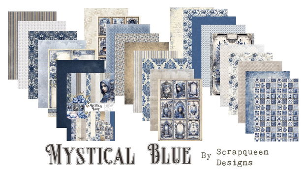 mystical blue paper collection - 0