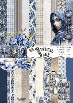 mystical blue paper collection - 1