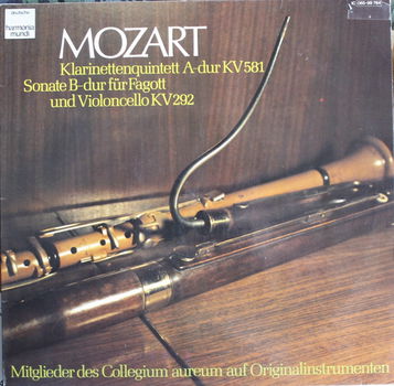 *LP - Mozart - Klarinettenquintet A-dur KV 581 - Sonate B-dur, violoncello KV 292 - 0