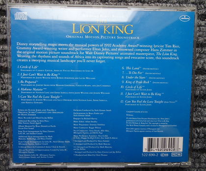 Te koop de originele soundtrack van de film The Lion King. - 3