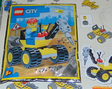 Lego City bouwer met boormachine