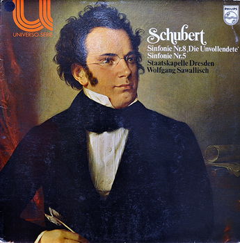 LP - Schubert - Symphony No.8 & No.5 - Wolfgang Sawallisch - 0