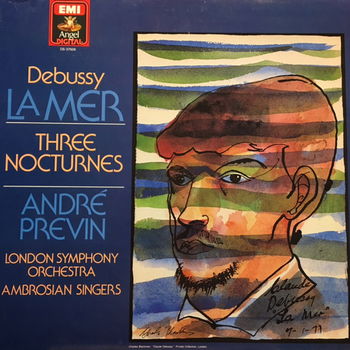 LP - Debussy - La Mer / Three nocturnes - André Previn - 0