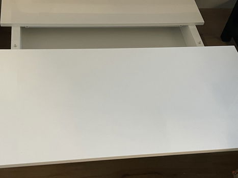 Witte hoogglans Design Salontafel 0.96 x 0.96 - 1