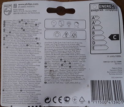 Pakjes met halogeen insteeklampjes - 10 W - 12 V - nieuw - 4